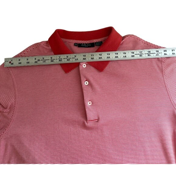 Bobby Jones Orange & White Striped Polo Shirt XXL 100% Cotton - Picture 8 of 8